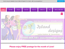 Tablet Screenshot of islanddesigns.com.au